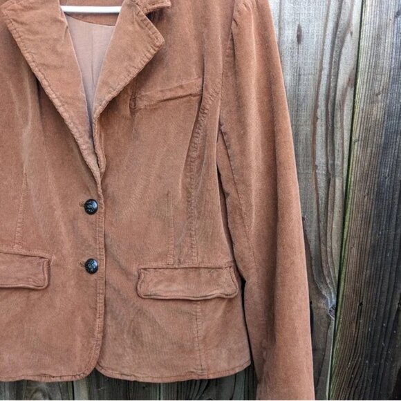 Free People Byron Brown Fall Corduroy Double Button Womens Medium Jacket - Picture 4 of 6